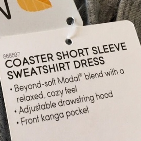 🖤Athleta Coaster Short Sleeve Sweatshirt Dress🖤 - Picture 7 of 8